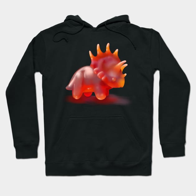 Gummy Triceratops, Dino, Dinosaur Hoodie by hugadino